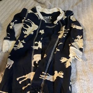 Moose one piece long sleeve pajamas Lazy One